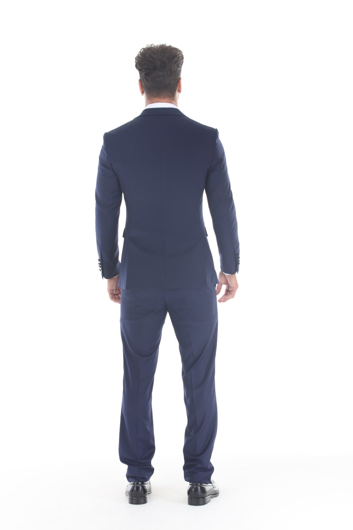 Navy Peak Lapel 3-Piece Tuxedo – Suituno, photo 2