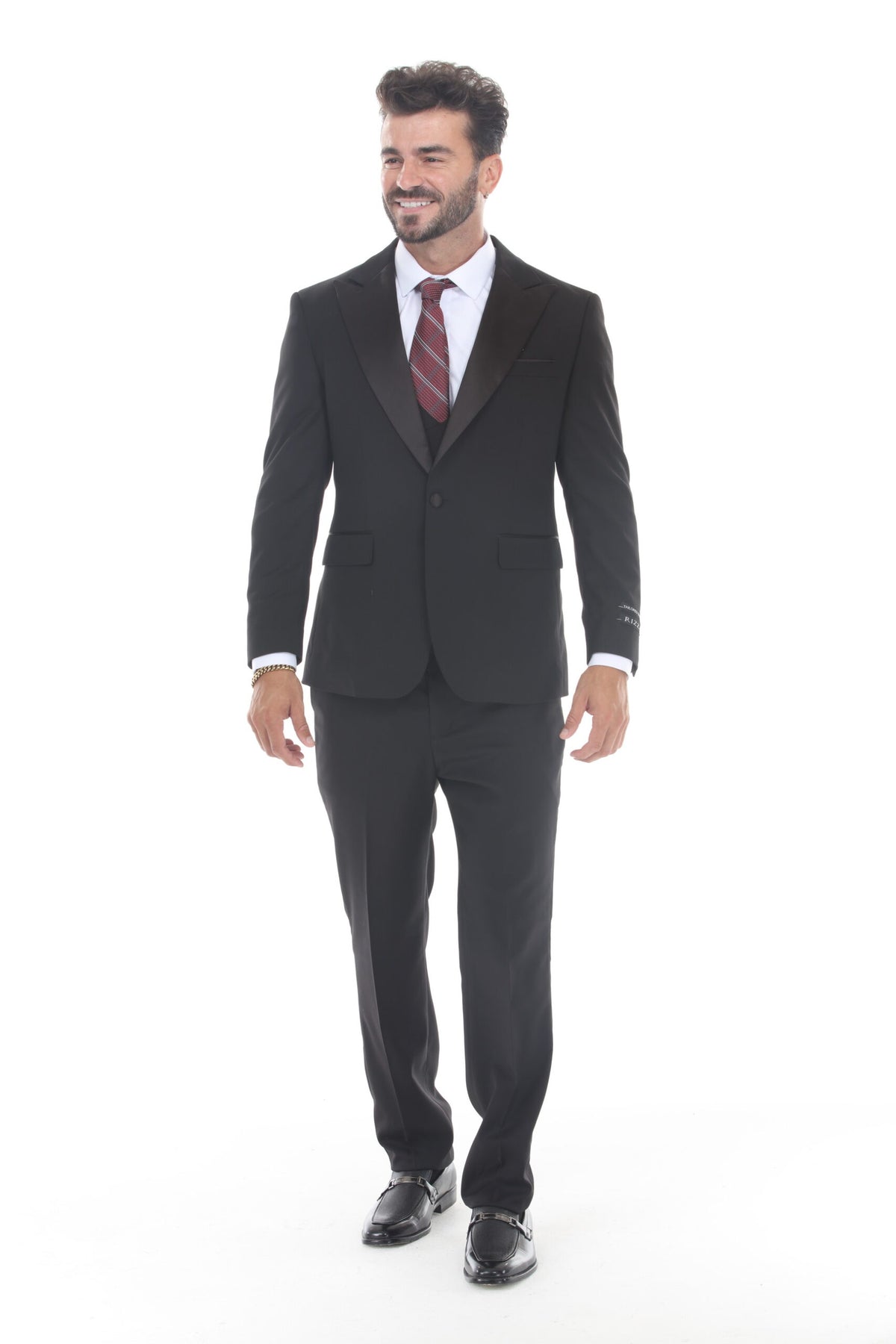 Black Peak Lapel 3-Piece Tuxedo – Suituno