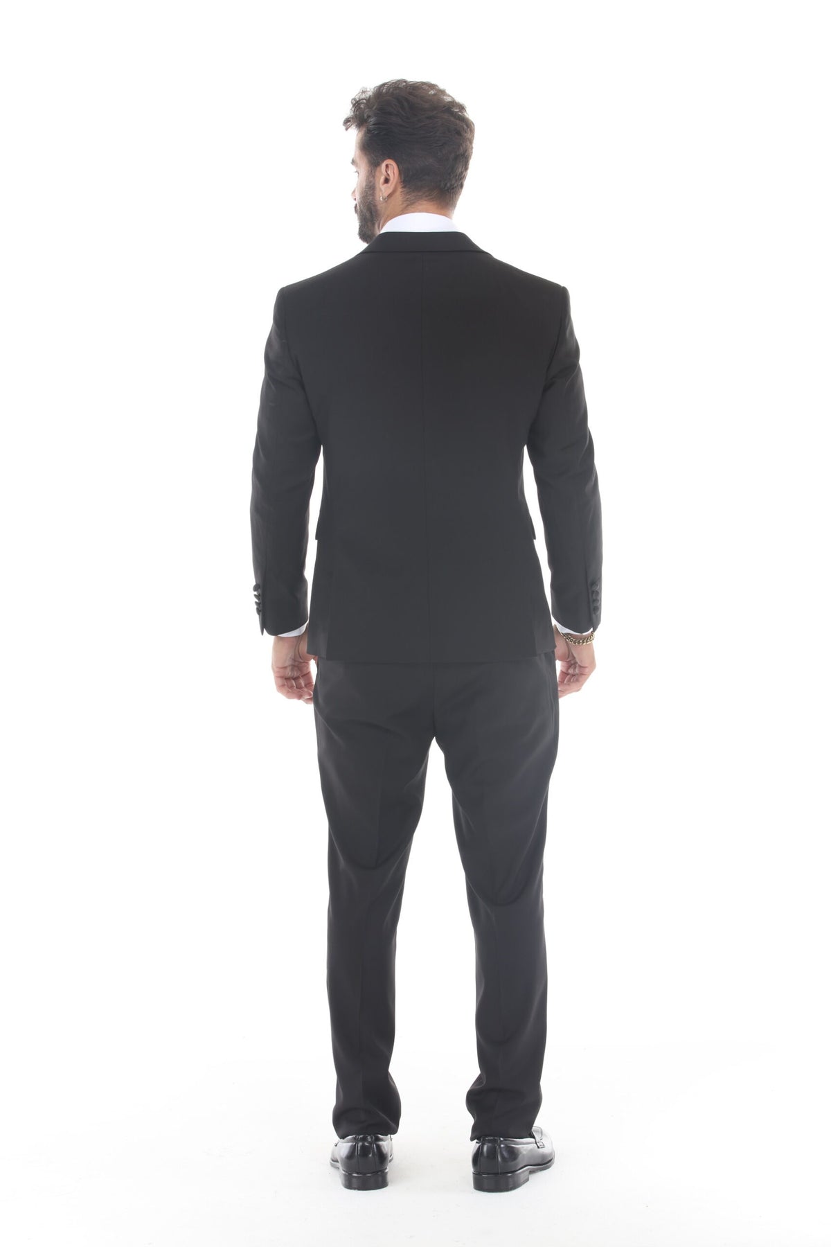 Black Peak Lapel 3-Piece Tuxedo – Suituno, photo 2