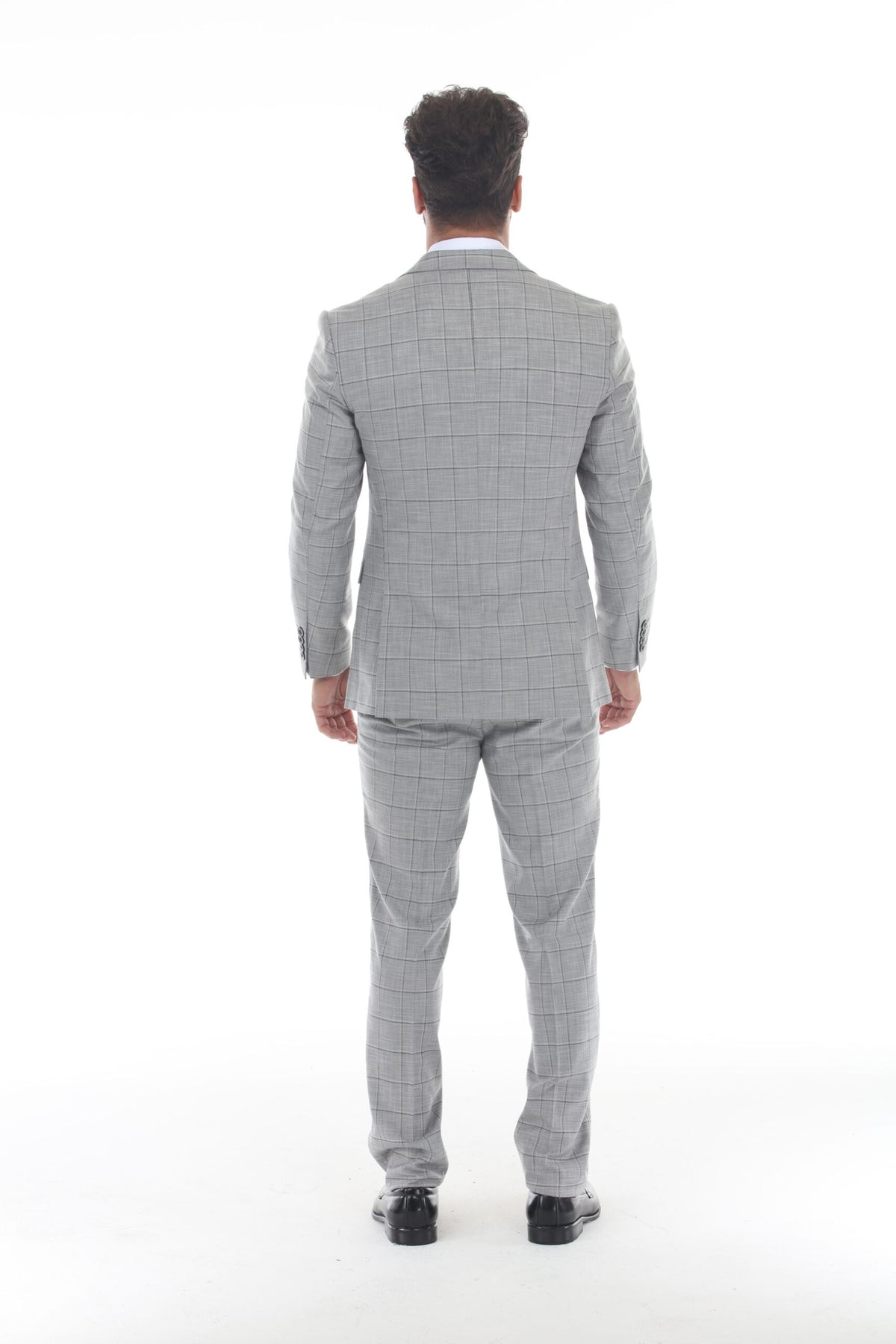 Light Gray Check 3-Piece Suit – Suituno, photo 2