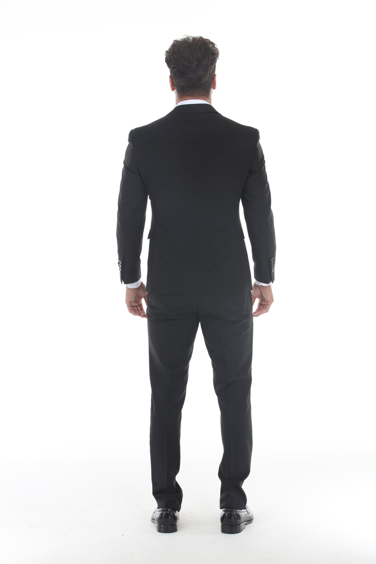 Black Modern Fit 3-Piece Suit – Suituno, photo 2