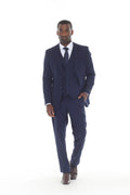 Navy Modern Fit 3-Piece Suit – Suituno