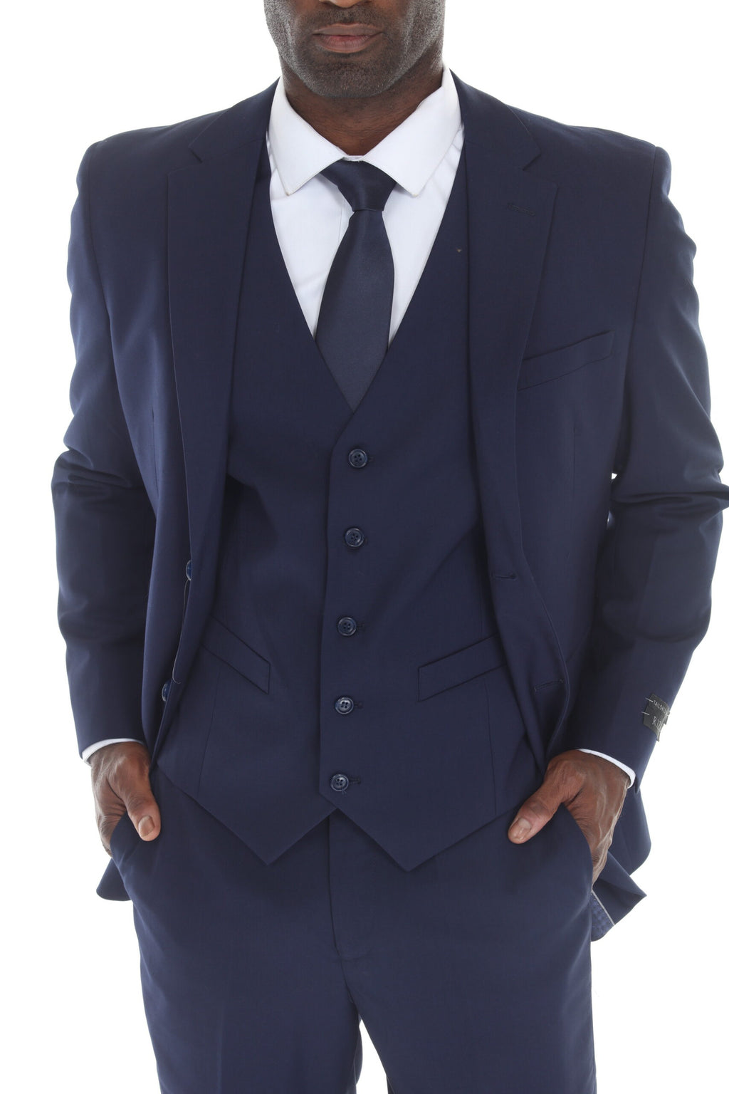 Navy Modern Fit 3-Piece Suit – Suituno, photo 3