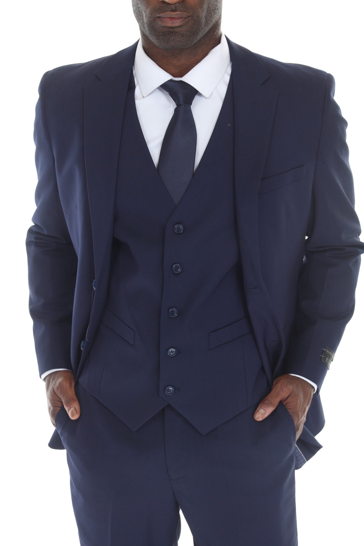 Navy Modern Fit 3-Piece Suit – Suituno, photo 3