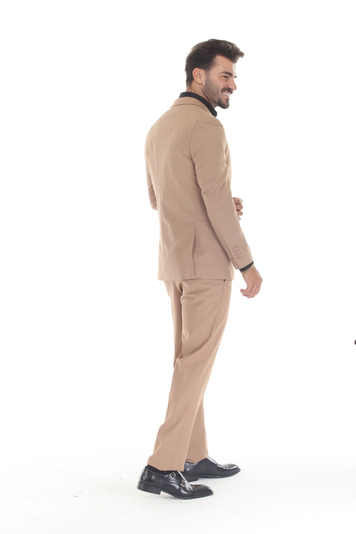 Sand Modern Fit 3-Piece Suit – Suituno, photo 3