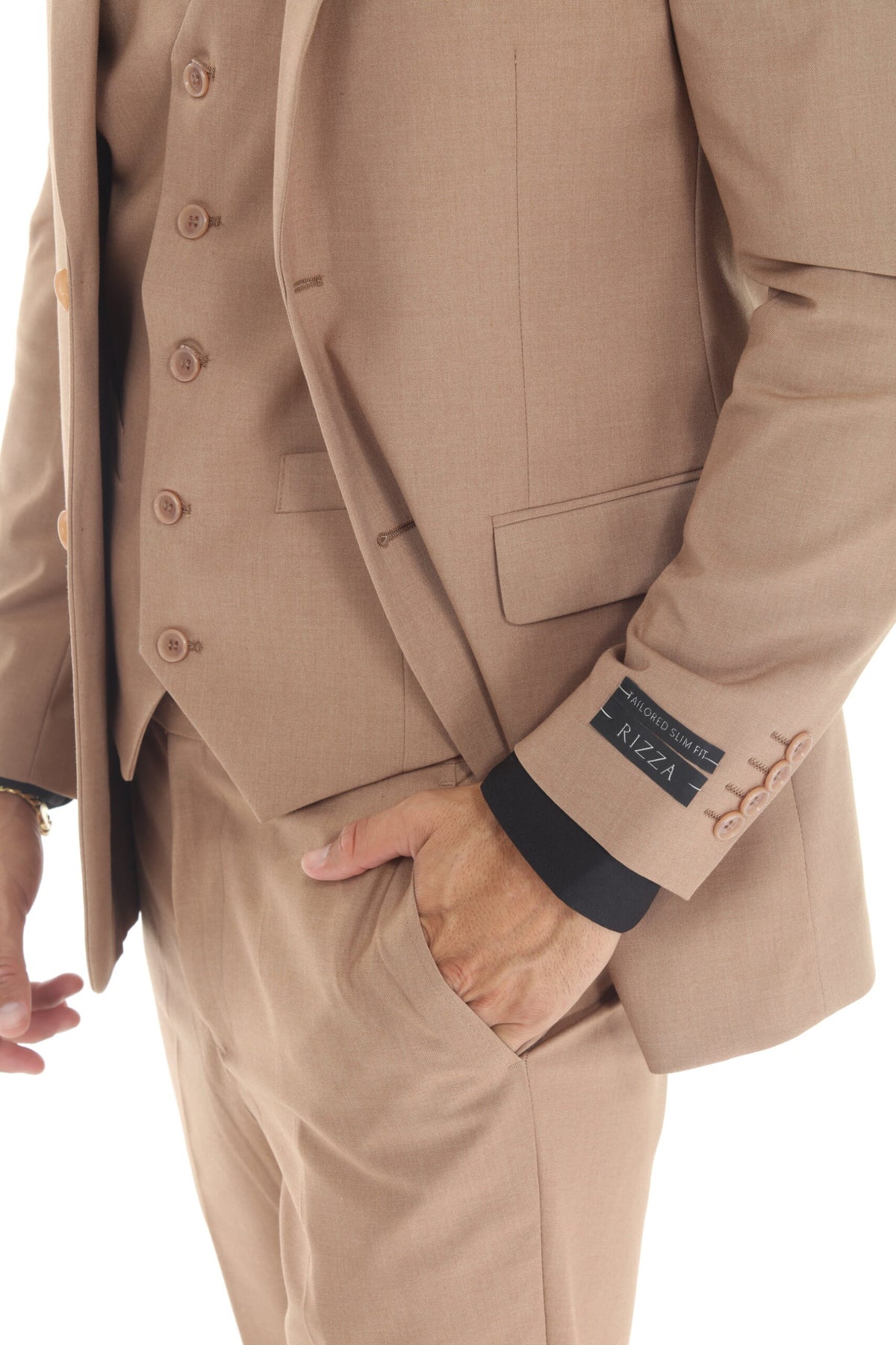 Sand Modern Fit 3-Piece Suit – Suituno, photo 5