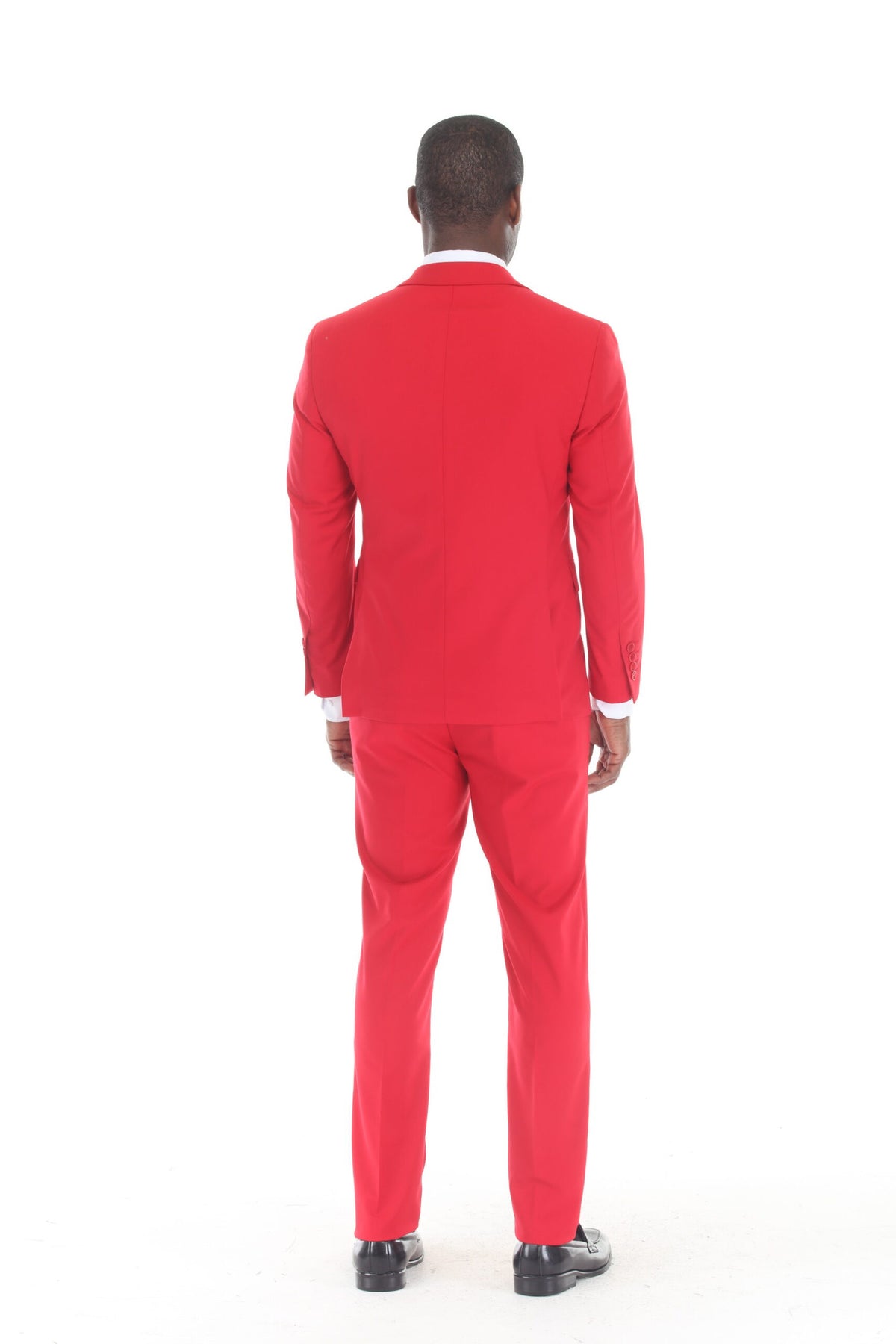 Red Modern Fit 3-Piece Suit – Suituno, photo 2