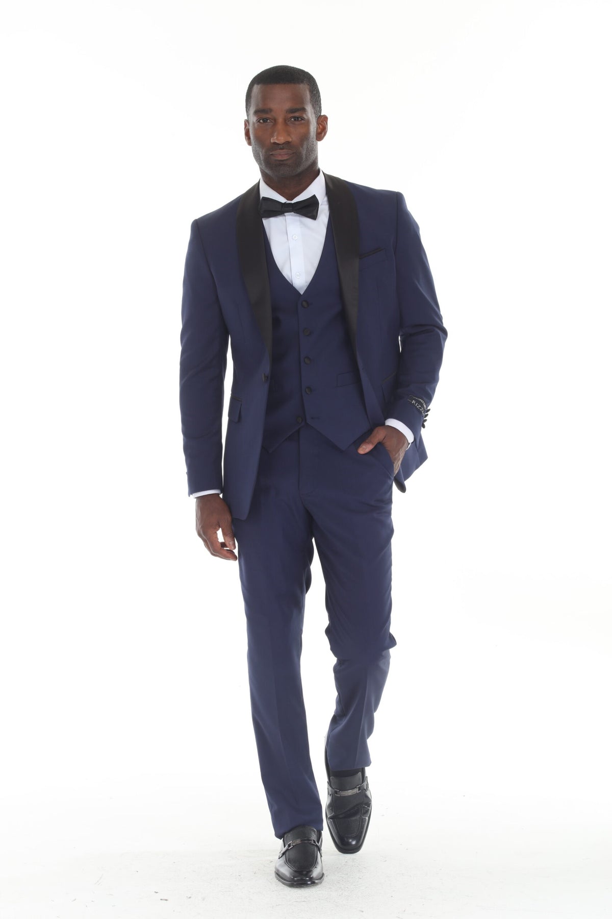 Navy Shawl Lapel 3-Piece Tuxedo – Suituno