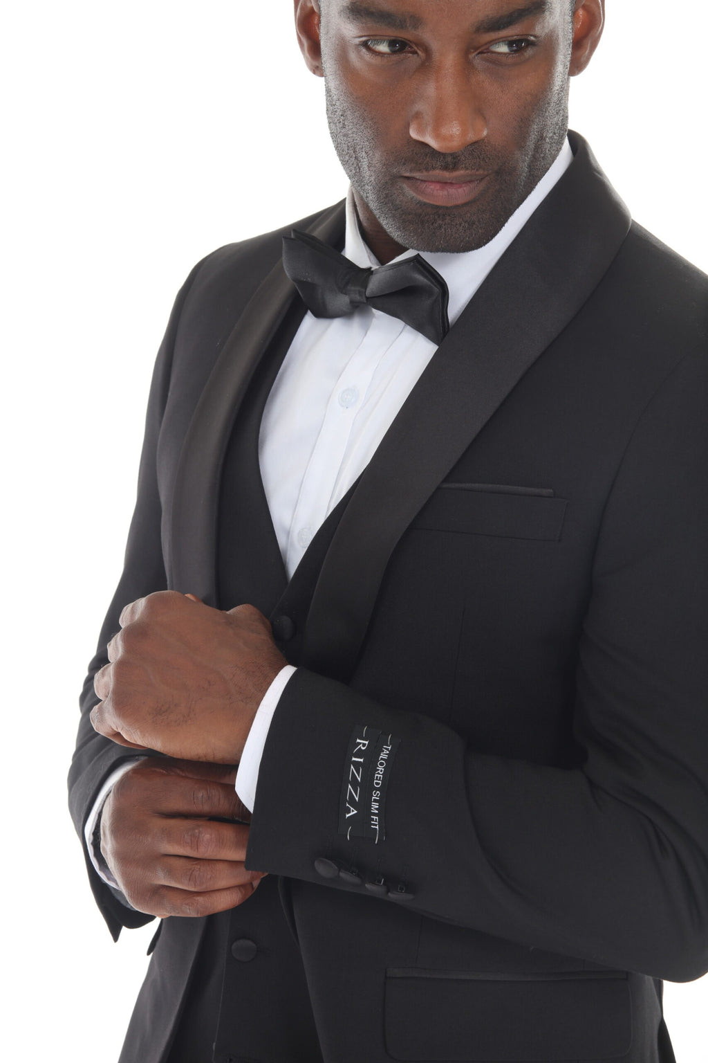 Black Shawl Lapel 3-Piece Tuxedo – Suituno, photo 5