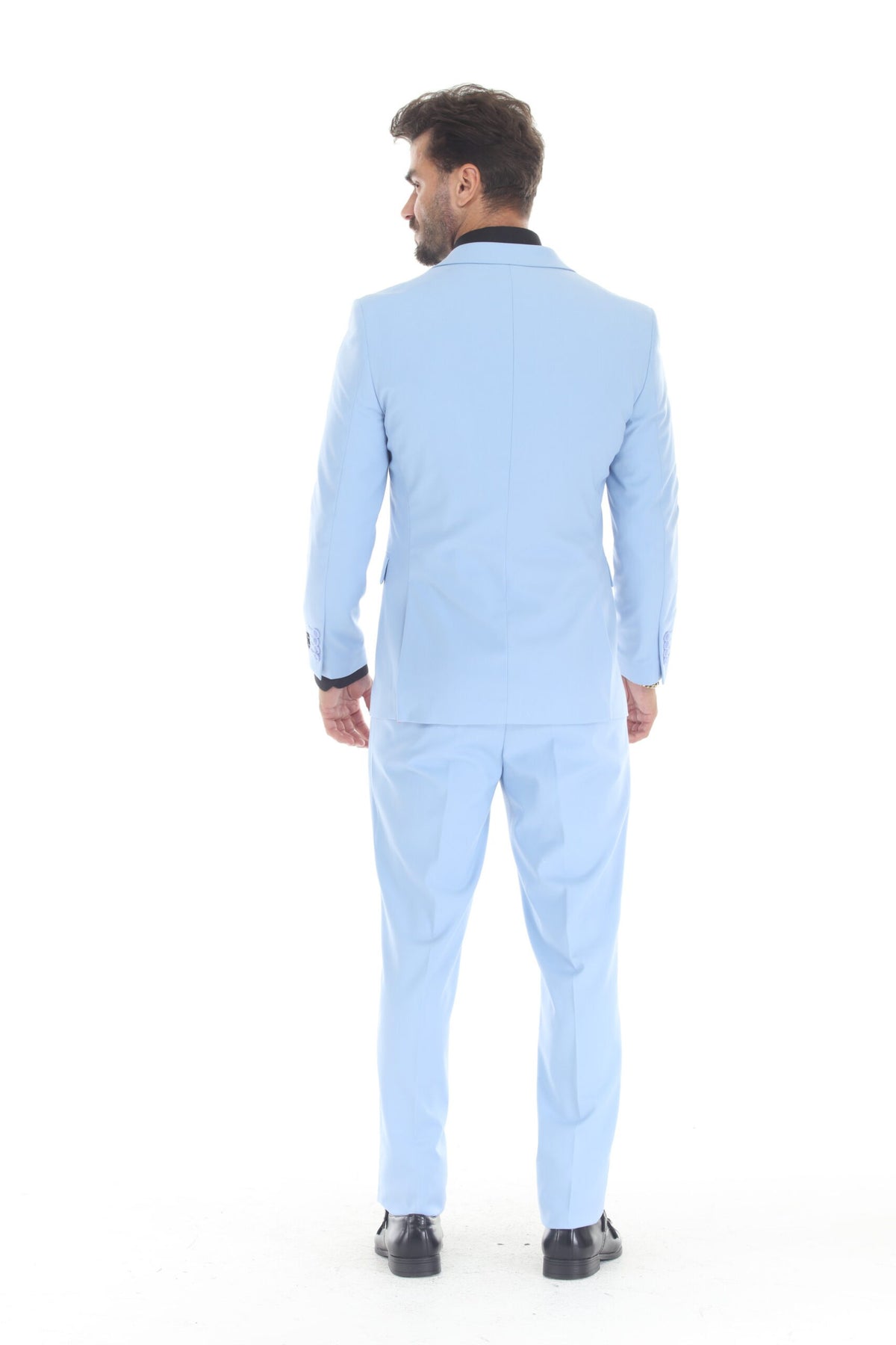 Sky Blue Modern Fit 3-Piece Suit – Suituno, photo 2