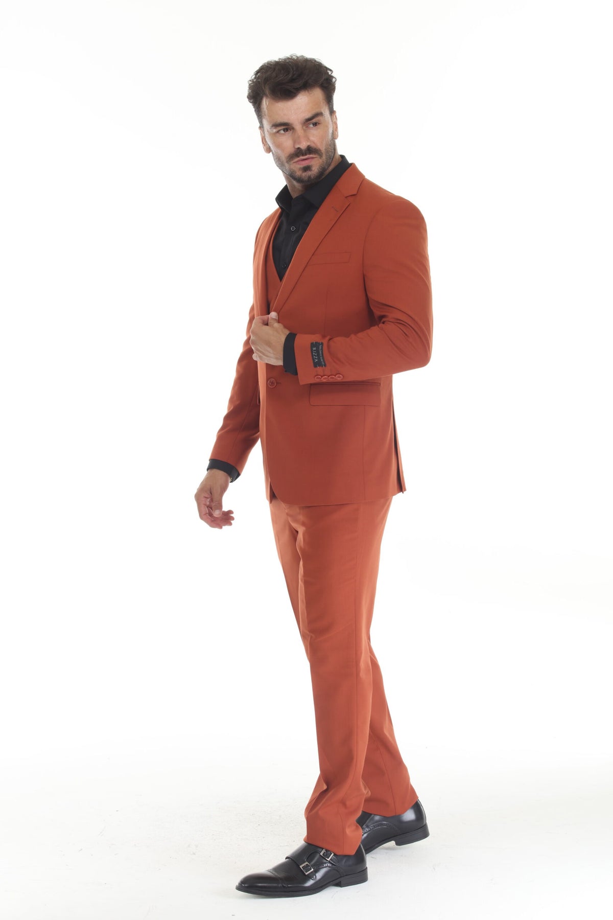 Umber Modern Fit 3-Piece Suit – Suituno, photo 3
