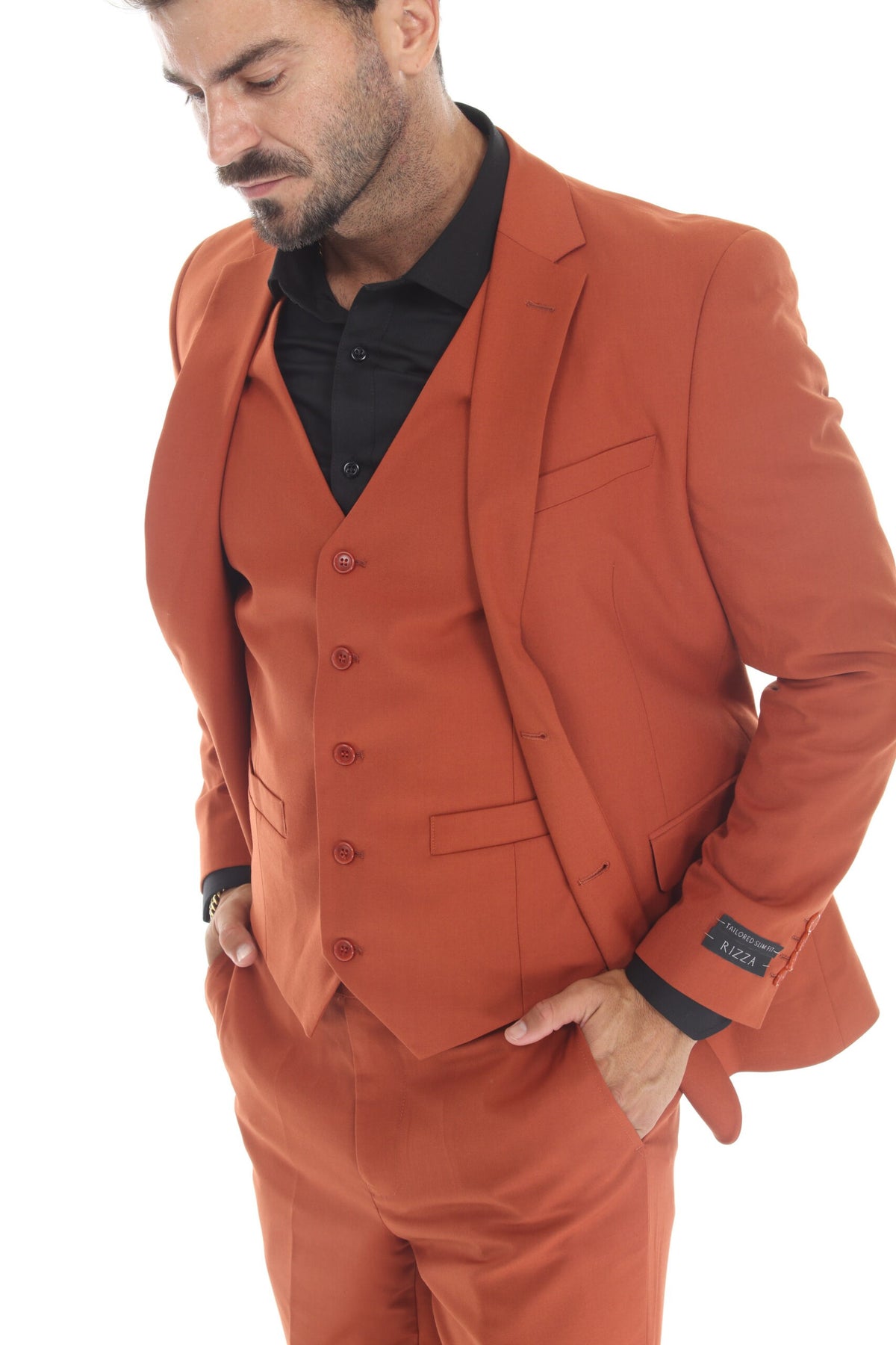 Umber Modern Fit 3-Piece Suit – Suituno, photo 4