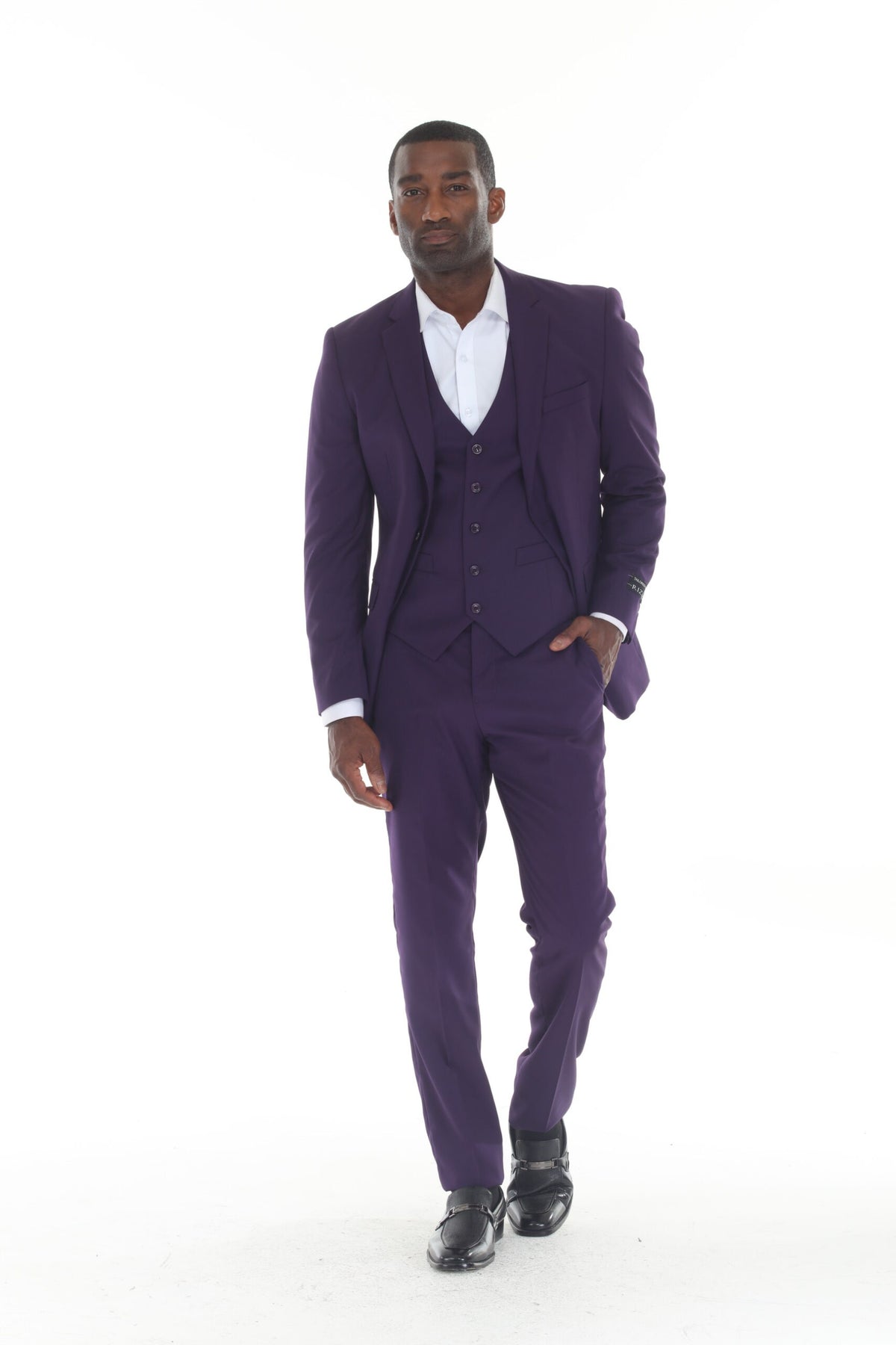 Purple Modern Fit 3-Piece Suit – Suituno