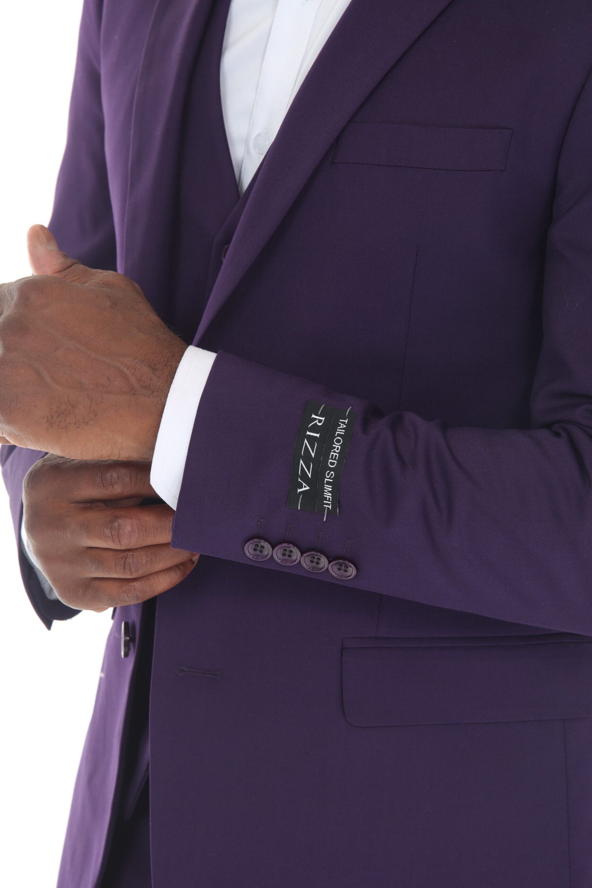 Purple Modern Fit 3-Piece Suit – Suituno, photo 4