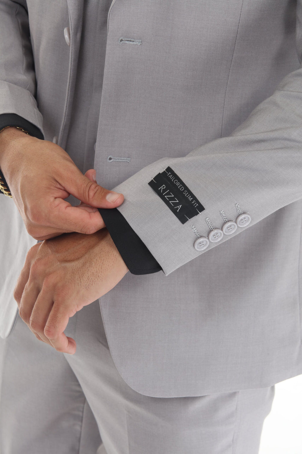 Light Gray Modern Fit 3-Piece Suit – Suituno, photo 2