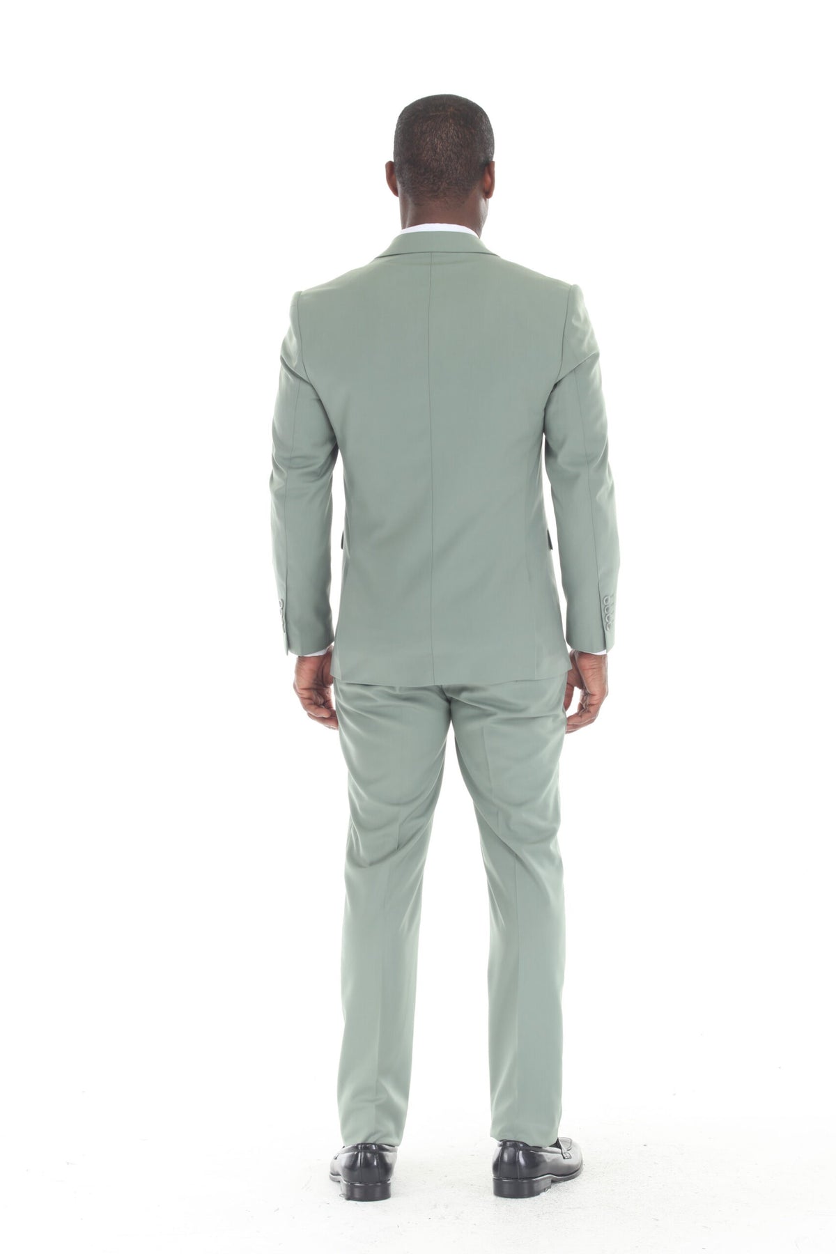 Olive Green Modern Fit 3-Piece Suit – Suituno, photo 2