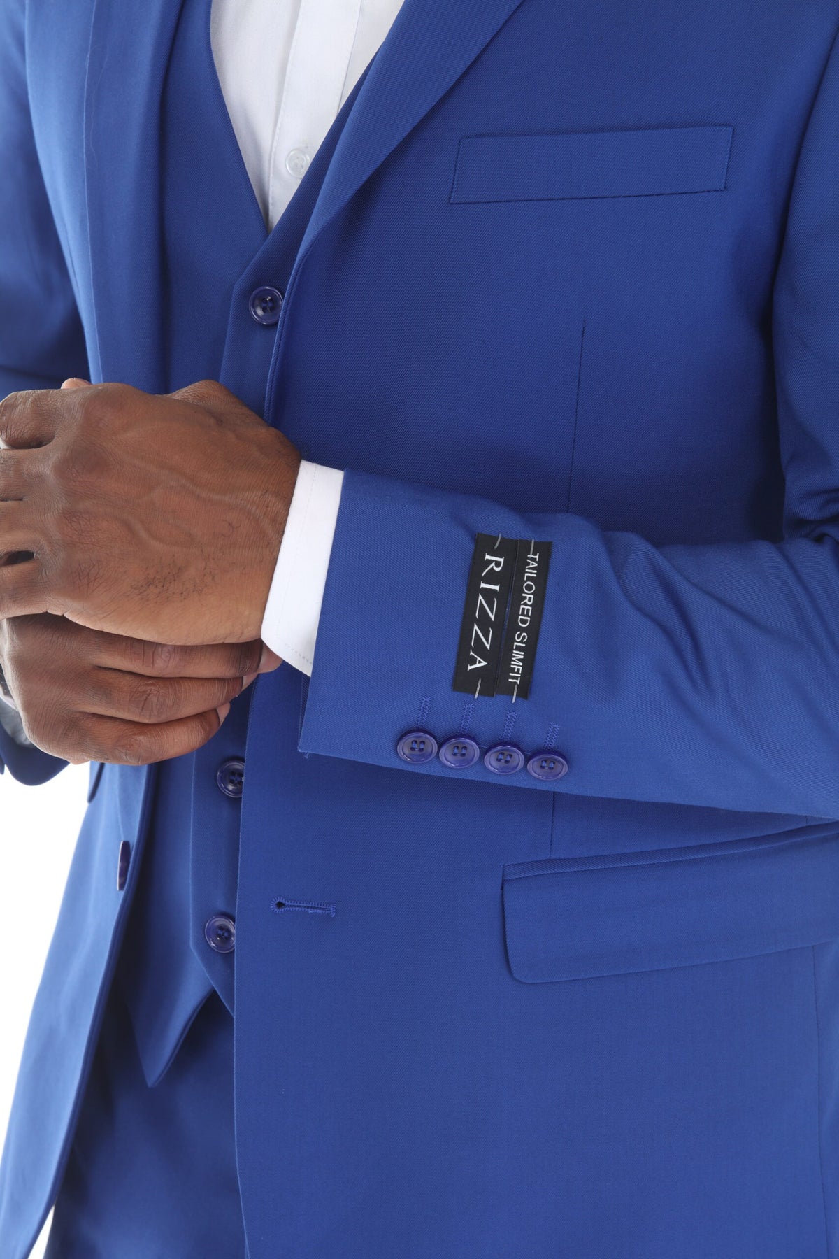 Royal Blue Modern Fit 3-Piece Suit – Suituno, photo 3