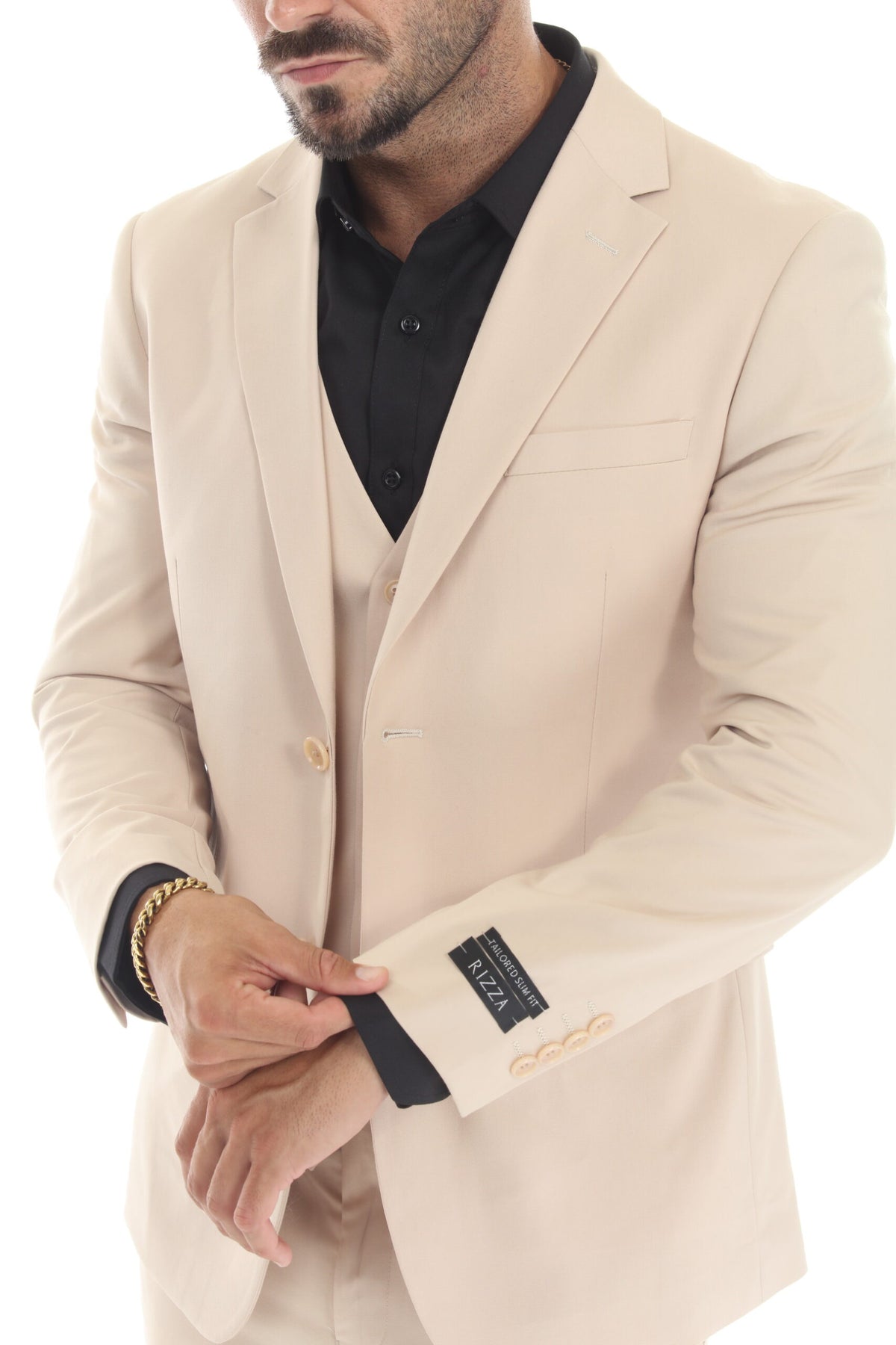 Tan Modern Fit 3-Piece Suit – Suituno, photo 5