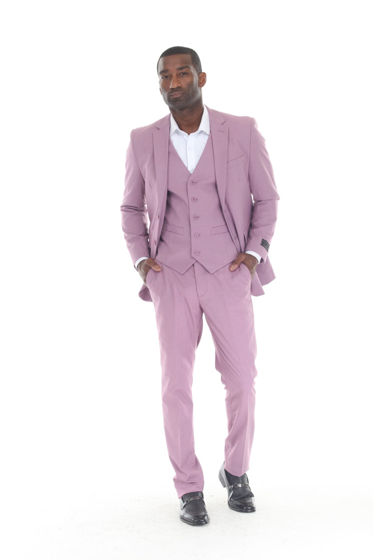 Dusty Rose Modern Fit 3-Piece Suit – Suituno