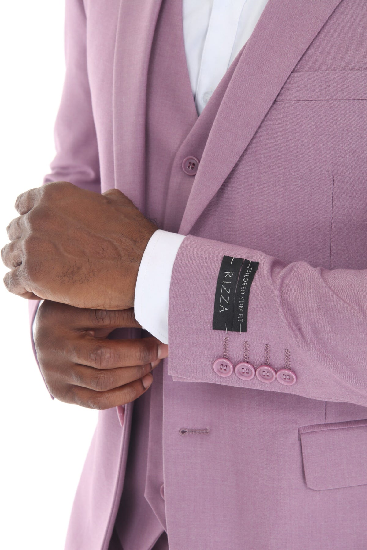 Dusty Rose Modern Fit 3-Piece Suit – Suituno, photo 4