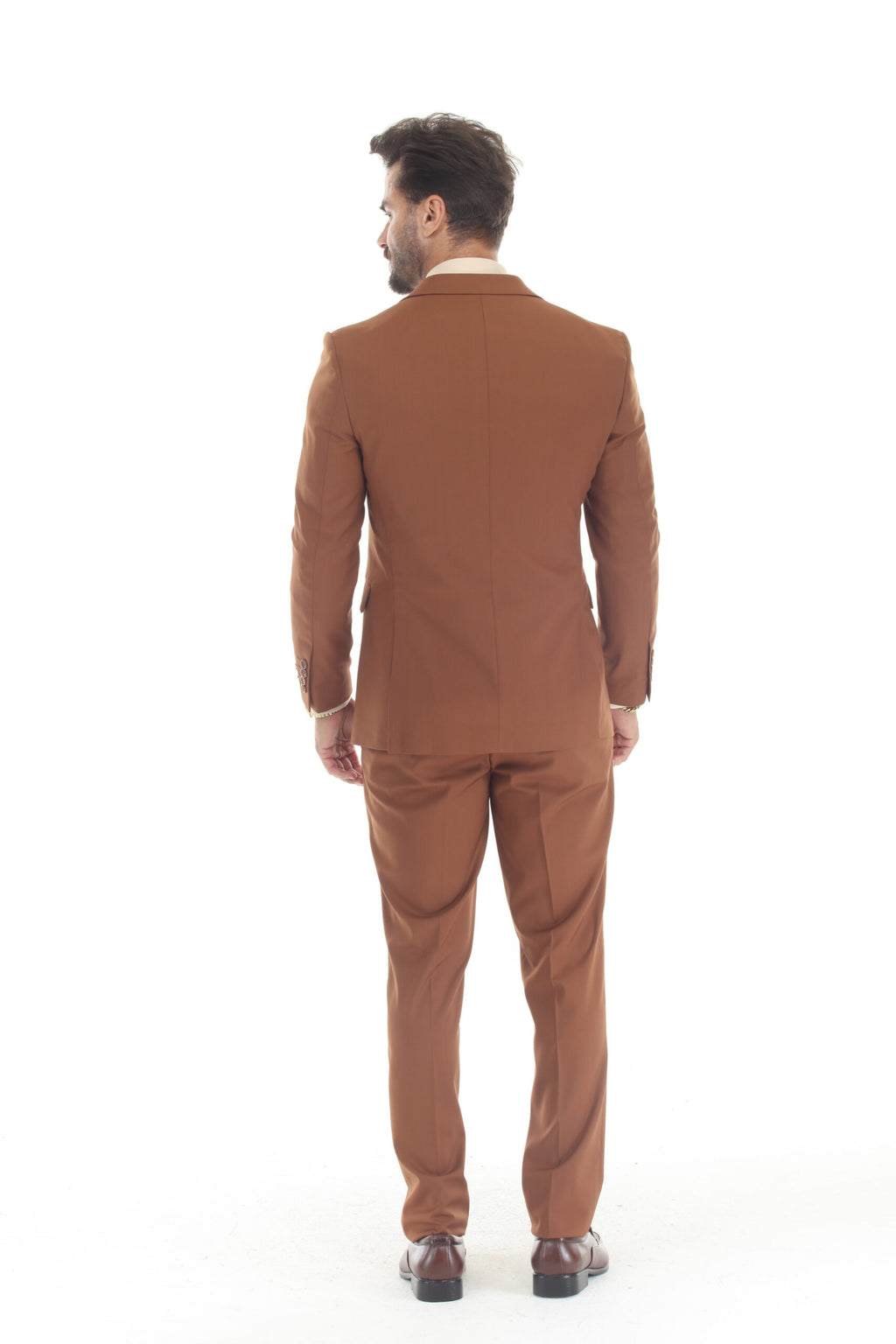 Brown Modern Fit 3-Piece Suit – Suituno, photo 4