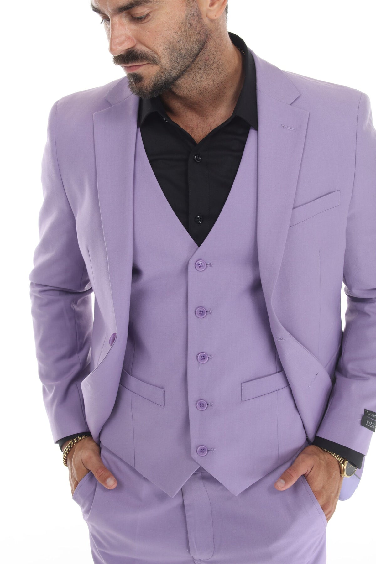 Lavender Modern Fit 3-Piece Suit – Suituno, photo 3