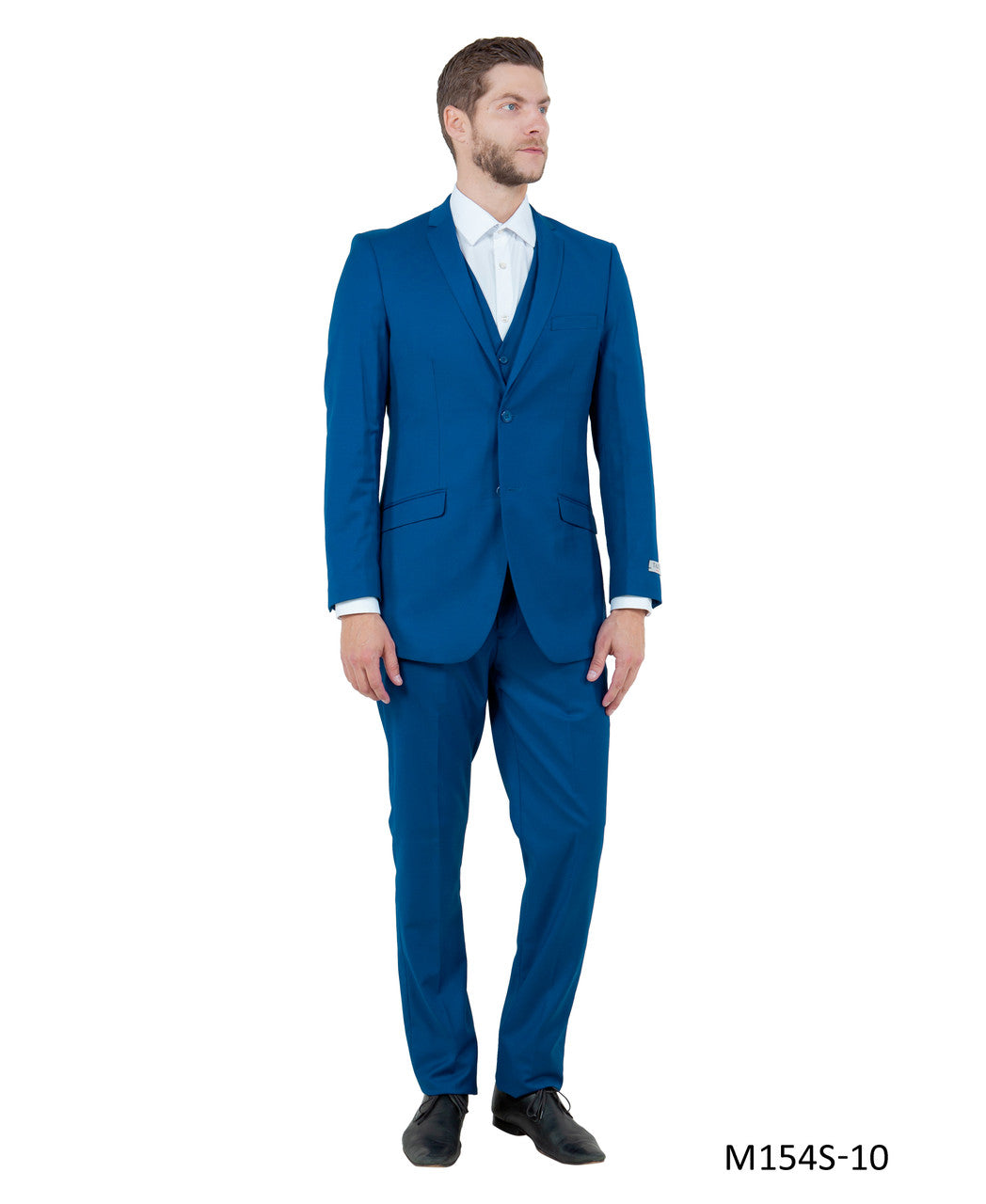 Blue Slim Fit 3-Piece Suit – Suituno