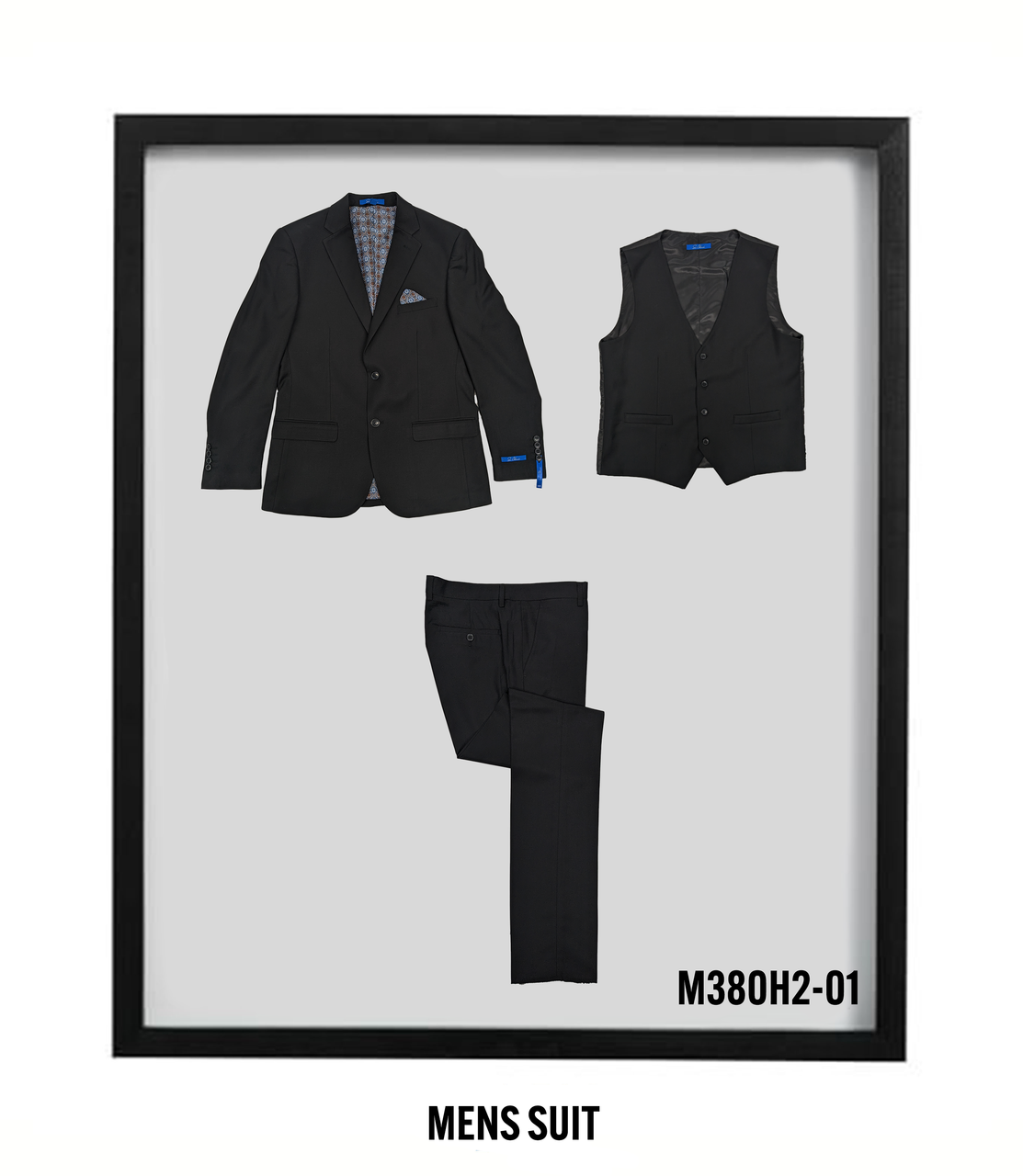 Black Hybrid Fit 3-Piece Suit – Suituno