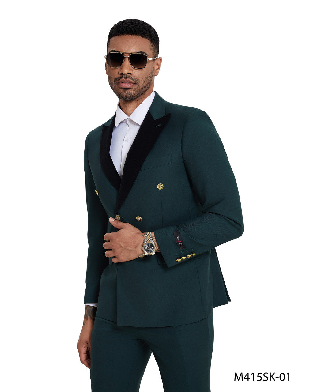 Green Velvet Skinny Fit 2-Piece Suit – Suituno, photo 3